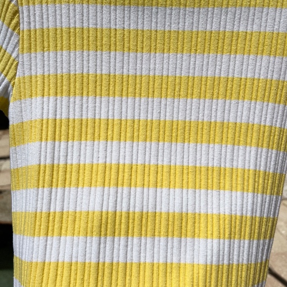 Forever 21 Girls Yellow and White Striped Shirt - Picture 8 of 14